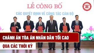 Chánh án Tòa án nhân dân tối cao qua các thời kỳ   THƯ VIỆN PHÁP LUẬT