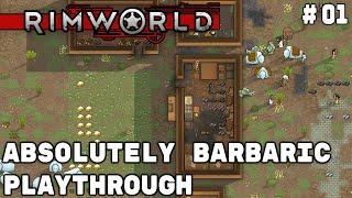 Tribal Wars RimWorld No Commentary Playthrough - EP 01