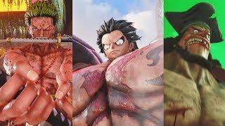 Jump Force - All One Piece Characters Combos Supers & Ultimate Attacks Luffy Zoro Blackbeard