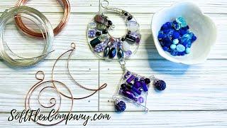 DIY Rainbow Beaded Sun Catcher with Soft Flex Craft Wire - Blue Free Spirit Beading w Kristen