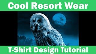 CorelDRAW Resort Wear T-Shirt Design and Grayscale Color Separation Tutorial
