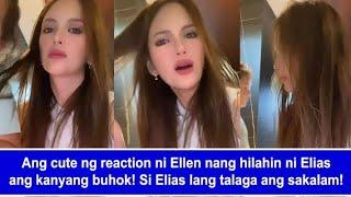 Ellen Adarna nawindang nang biglang hilahin ni Elias ang kanyang buhok habang nagbi-video sa socmed