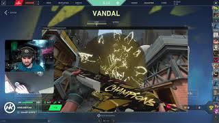 Hiko reacts to new champions 2021 vandal skin kill animation