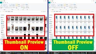 3 Ways to Turn Off  On Thumbnail Previews in Windows Explorer  Computer Trick