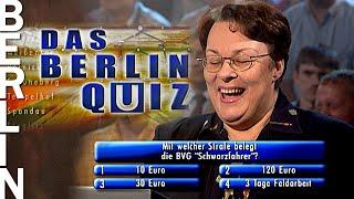 Mit welcher Strafe belegt die BVG Schwarzfahrer?  Das Berlin Quiz 2002  Folge 1745