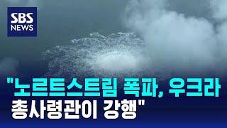 노르트스트림 폭파 우크라 총사령관이 강행  SBS