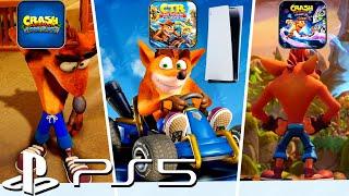 Playing Crash Bandicoot on PS5  N. Sane CTR & Crash 4 Gameplay