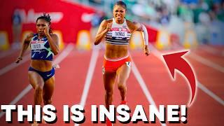 Gabby Thomas Set The TRACK ON FIRE In 200 Meters