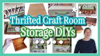 Beautiful Thrift Store Makeovers for Craft Room Storage  Craft Room Makeover Series