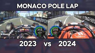 Monaco pole lap 2024 vs 2023 How 2024 completely crushed 2023