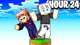 I Spent 24 Hours in Jujutsu Kaisen Minecraft on One Block