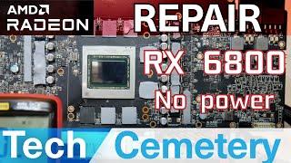 Sapphire RX 6800 Nitro+ Graphics Card Repair - No Power