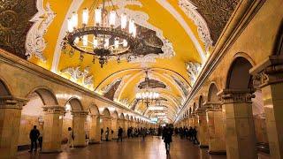 ⁴ᴷ⁶⁰ Walking Moscow Metro Moscow Circle Metro Line