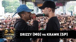 Drizzy MG vs Krawk SP Semifinal - DUELO DE MCS NACIONAL 2017