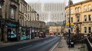 Driving Around Sowerby Bridge Calderdale West Yorkshire United Kingdom