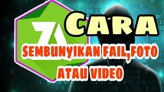 Cara sembunyikan failfoto atau video  ZArchiver