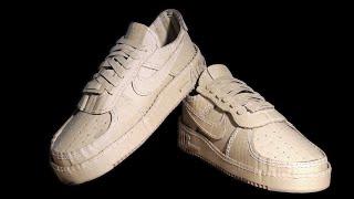 How to make NIKE AIR FORCE 1 SHOES from CARDBOARD  Hack Room