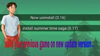 How to use save data on summer time saga latest update versions 0.180.19.20.20