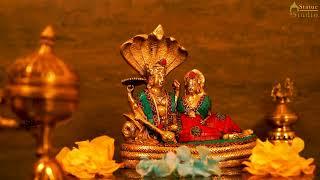 Lord Vishnu with Laxmi Idol 10 - StatueStudio