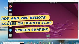 How to Configure VNC and RDP on Ubuntu 22.04  Remote Access Screen Sharing