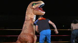 T-Rex superheroes and a mummy battle in NXT Halloween Royal Rumble