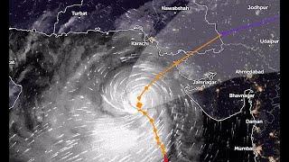 LIVE CYCLONE BIPARJOY  HIGH ALERT IN PAKISTAN & INDIA  BIPARJOY TOOFAN