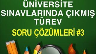 Üniversite Sınavlarında Çıkmış Türev Sorularının Çözümleri #3  Matematik  Ekol Hoca