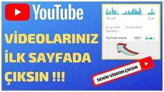 YOUTUBE İLK SAYFADA ÇIKMAK - Videolarım Neden İzlenmiyor - Youtube İzlenme Arttırma  2021