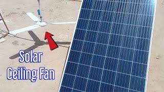 How to make a DC Ceiling Fan with Solar Panel  solar ac dc ceiling fan