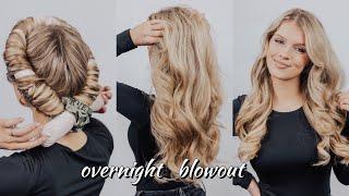 Overnight Blowout EASY heatless curls