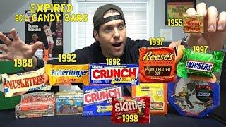 Expired 90s Candy Bar Challenge  L.A. BEAST