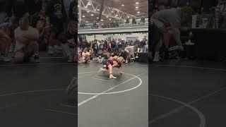 Sam Herring takedown in Columbus Day Duals HS semis