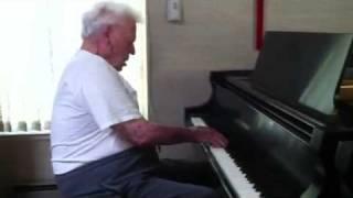 Grandpa playing piano