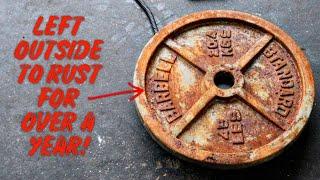 Easy Weight Restoration Get those rusty weight plates looking new again