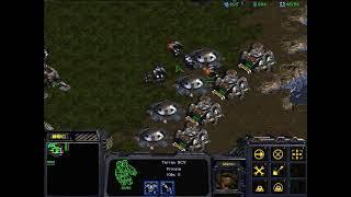 StarCraft Brood War - 1 Terran vs 7 Zerg vs 7 computers  Map Big Game Hunters