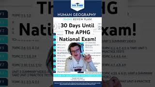 30 Days Until The APHG Exam