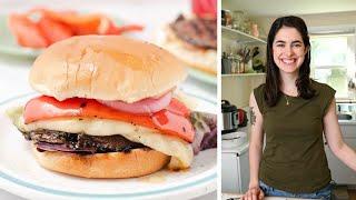 Grilled Portobello Mushroom Burgers  marinated & juicy