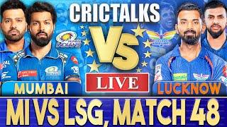 Live MI Vs LSG Match 48 Lucknow  IPL Live Scores & Commentary  IPL 2024  3 Overs