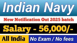 Indian Navy SSC officer recruitment 2024 for various entries navy new vacancy 2024 