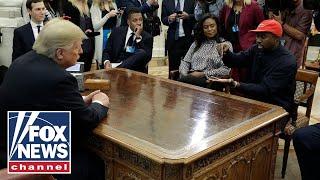 President Trump and Kanye West meet in Oval Office