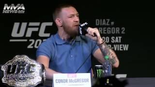 UFC 202  Потасовка Конора МакГрегора и братьев Диаз на пресс конференции