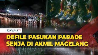 FULL Diguyur Hujan Prabowo Gibran Saksikan Defile Pasukan Parade Senja di Akmil Magelang