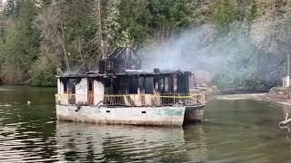 Salt Spring - Castle Finn Still Burning In Ganges Harbour