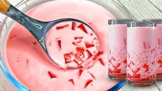 गरमी में बनाये ऐसा सरबत की घरमें तो बार बार डिमांड होगी Strawberry Rose Jelly Drink Sarbat Recipe