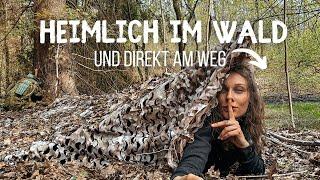 Stealth Camping - heimlich und versteckt direkt am Waldweg übernachten ⏐Stealth Shelter