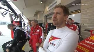 Vettel manda a quel paese il cameraman  Austin 2015