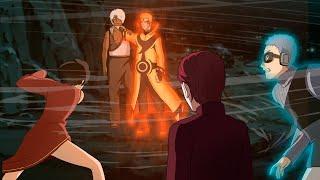 NARUTO VS KAGES - FULL FIGHT  Naruto fights kages and show them his true power after Kurama´s death