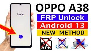 Oppo A38 FRP Bypass Without Pc  New Method  Oppo CPH2579 Frp Unlock Android 13  Oppo A38 Frp Rest