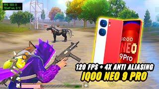 IQOO NEO 9 PRO HARD GAMING TEST  SMOOTH + 120 FPS 3.4 UPDATE  HEATING BATTERY DRAIN PUBG BGMI 2024