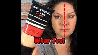 24hr CoverGirl Outlast Active Foundation Wear Test